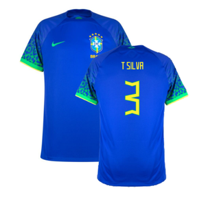 Brazil 2022-23 Away Shirt (XSB) (Mint) (T Silva 3)_0