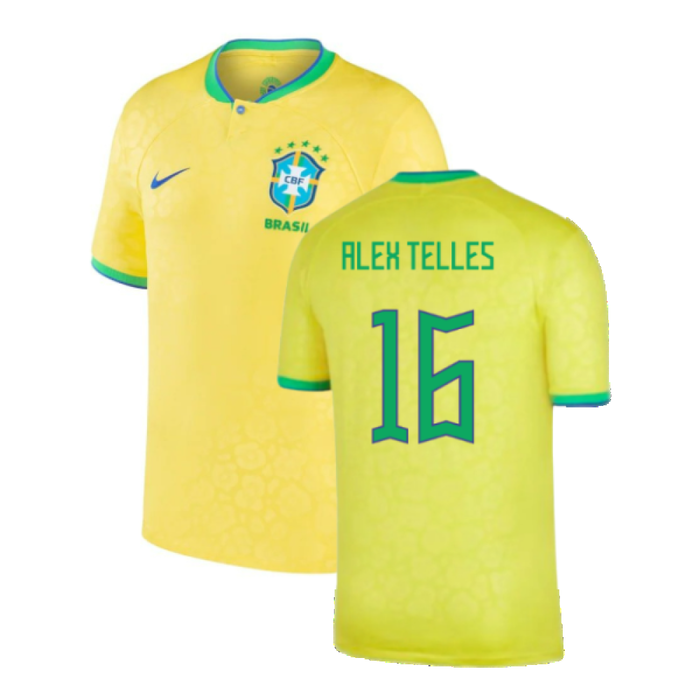 Brazil 2022-23 Home Shirt (Baby) (3-6 months) (Excellent) (Alex Telles 16)