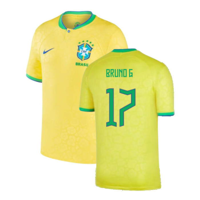 Brazil 2022-23 Home Shirt (Baby) (3-6 months) (Excellent) (Bruno G 17)