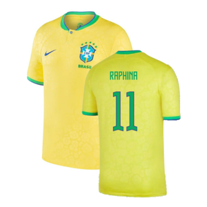 Brazil 2022-23 Home Shirt (Baby) (3-6 months) (Excellent) (Raphina 11)_0