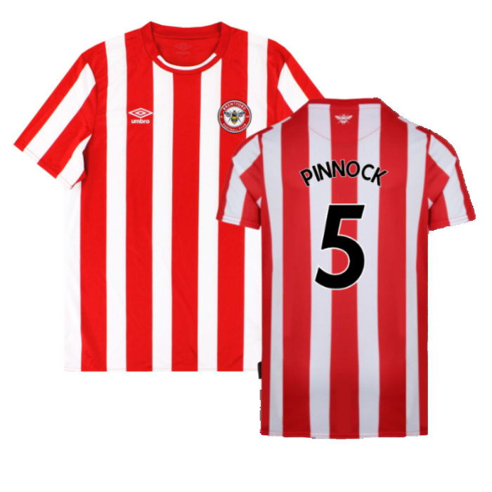 Brentford 2021-23 Home Shirt (XXL) (Mint) (PINNOCK 5)