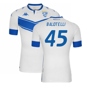 Brescia 2020-21 Away Shirt (Sponsorless) (XL) (BALOTELLI 45) (Mint)_0