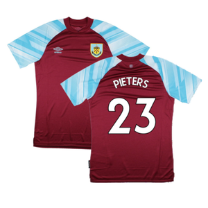 Burnley 2021-22 Home Shirt (Sponsorless) (S) (PIETERS 23) (Mint)_0