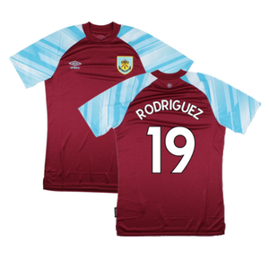 Burnley 2021-22 Home Shirt (Sponsorless) (S) (RODRIGUEZ 19) (Mint)_0