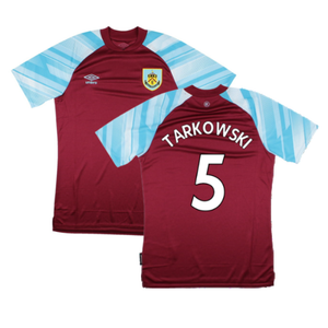 Burnley 2021-22 Home Shirt (Sponsorless) (M) (TARKOWSKI 5) (Mint)_0