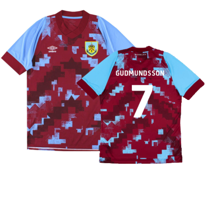 Burnley 2022-23 Home Shirt (M) (Mint) (GUDMUNDSSON 7)