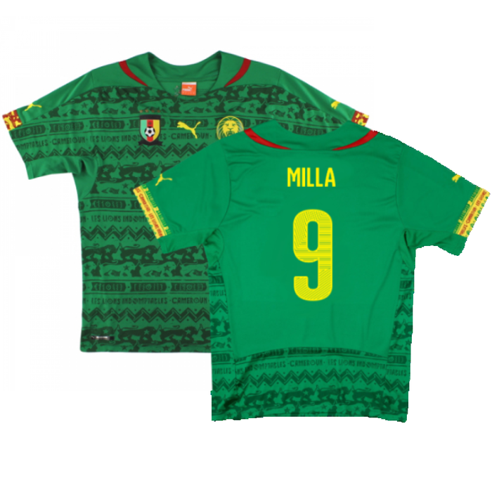 Cameroon 2014-15 Home Shirt (Mint) (Milla 9)