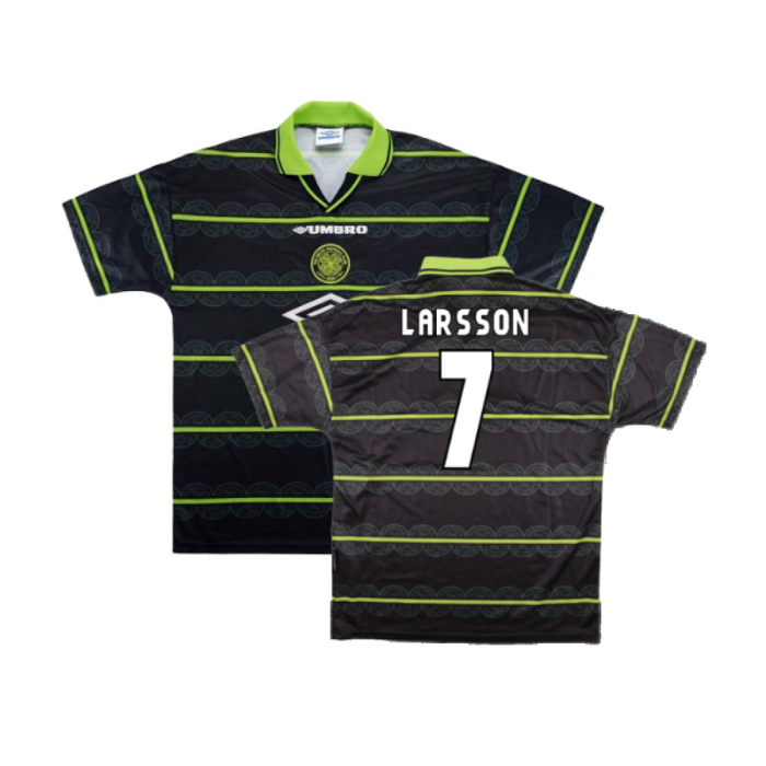 Celtic 1998-99 Away Shirt (XL) (Excellent) (Larsson 7)