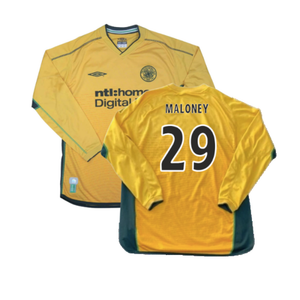 Celtic 2002-2003 Long Sleeve Away Shirt (Excellent) (Maloney 29)_0