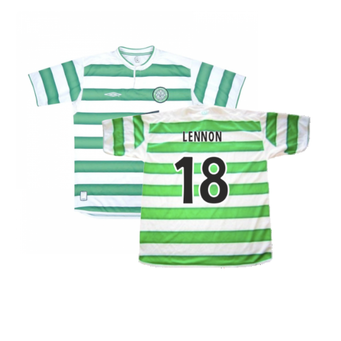 Celtic 2003-04 Home Shirt (M) (Very Good) (Lennon 18)