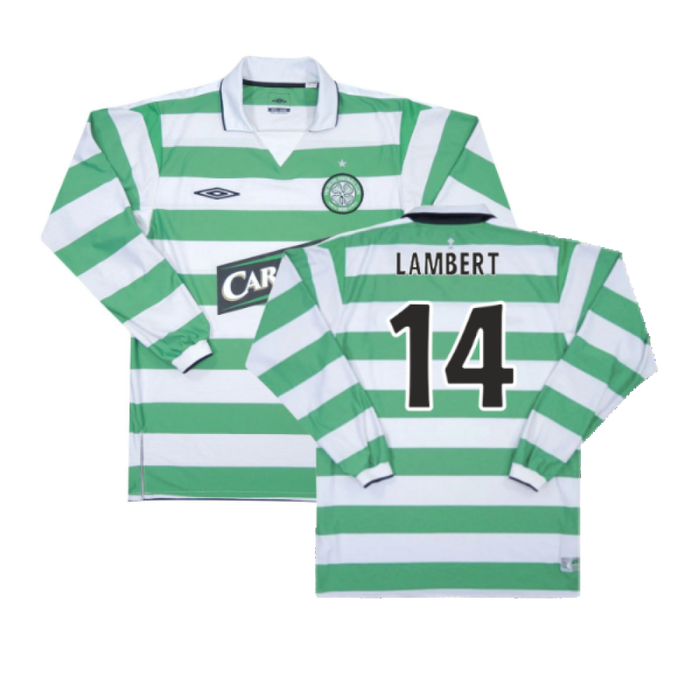 Celtic 2004-05 Home Long Sleeve Shirt (XXL) (Excellent) (Lambert 14)