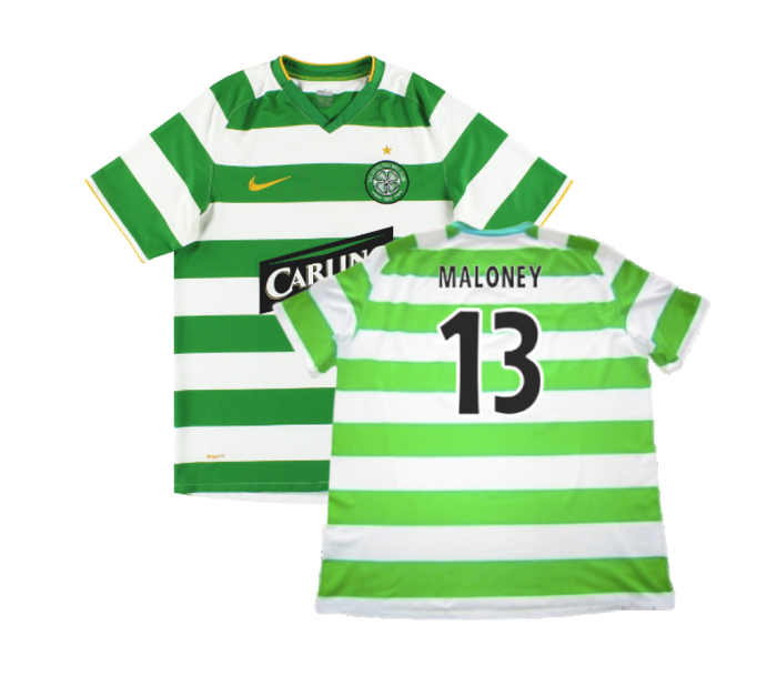 Celtic 2008-10 Home Shirt (M) (Good) (Maloney 13)