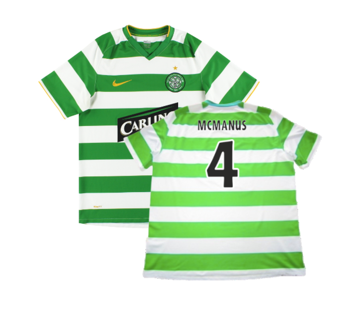 Celtic 2008-10 Home Shirt (M) (Good) (McManus 4)