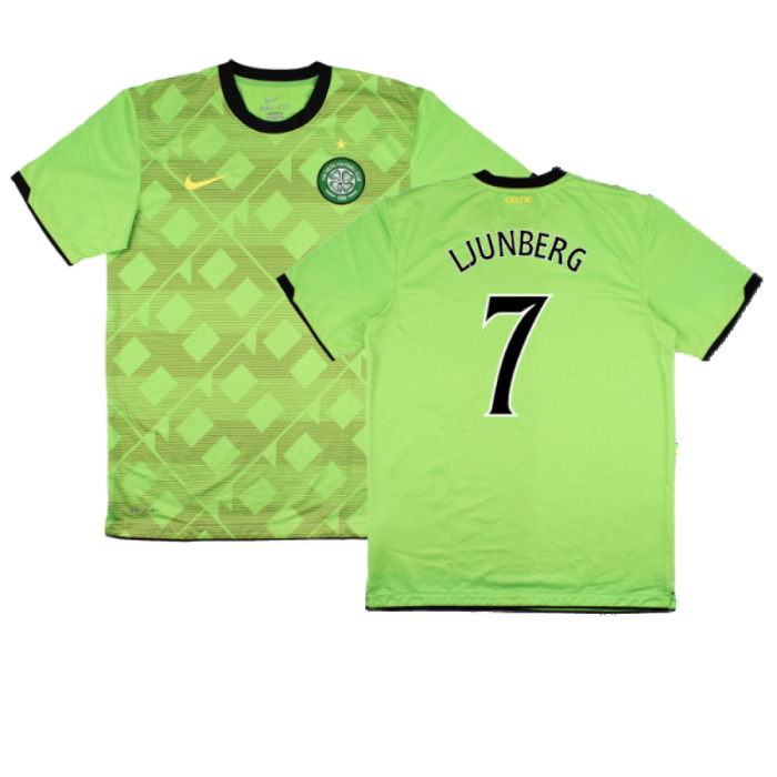 Celtic 2010-11 Away Shirt (Sponsorless) (M) (Very Good) (Ljunberg 7)