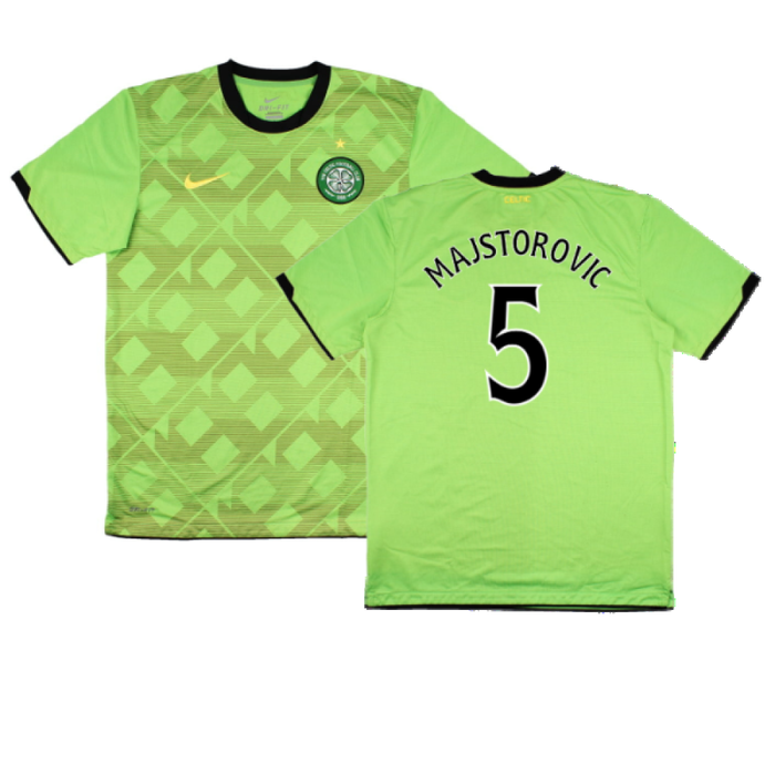 Celtic 2010-11 Away Shirt (Sponsorless) (M) (Very Good) (Majstorovic 5)