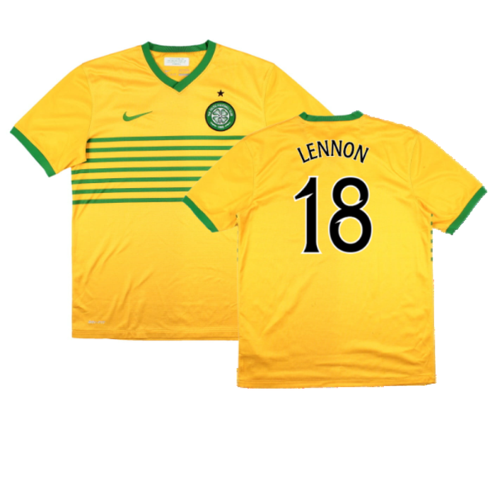 Celtic 2013-14 Away Shirt (Sponsorless) (XL Boys) (Good) (Lennon 18)