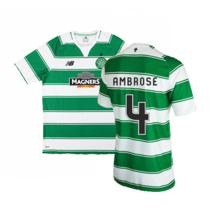 Celtic 2015-16 Home Shirt (Excellent) (Ambrose 4)