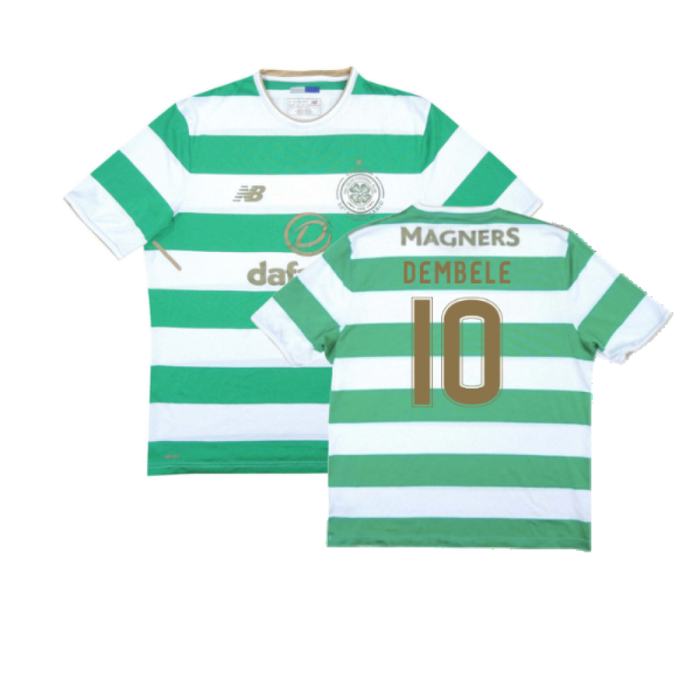 Celtic 2017-18 Home Shirt (Very Good) (Dembele 10)