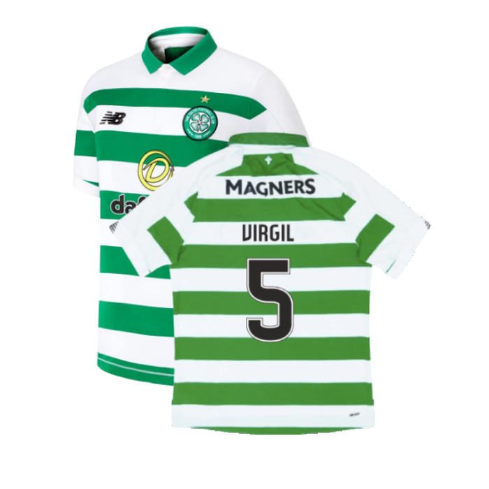 Celtic 2019-20 Home Shirt (Excellent) (Virgil 5)