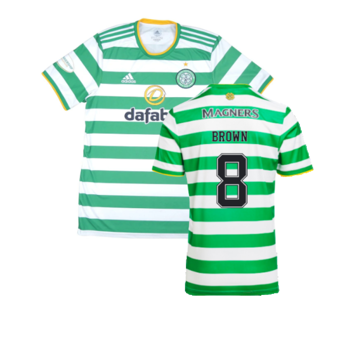 Celtic 2020-21 Home Shirt (L) (Mint) (BROWN 8)