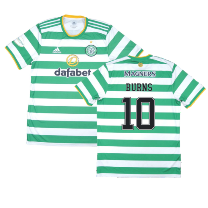 Celtic 2020-21 Home Shirt (XL) (Mint) (BURNS 10)