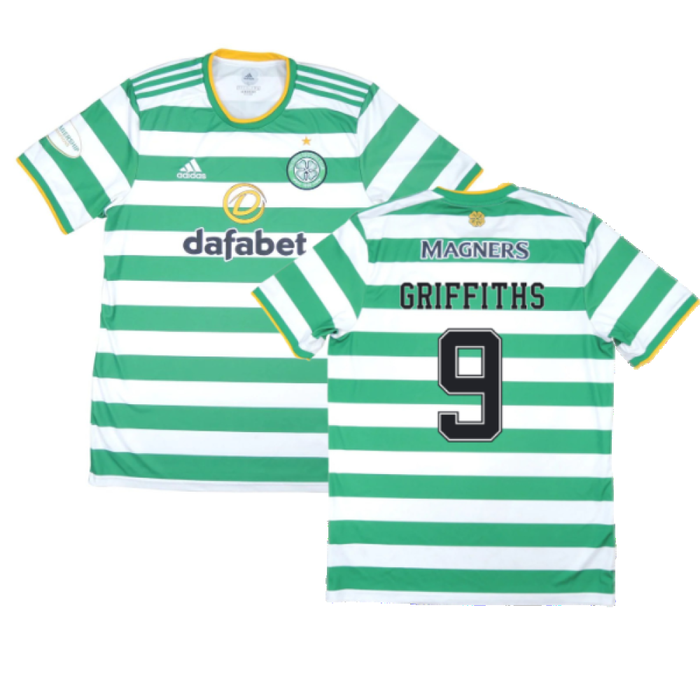 Celtic 2020-21 Home Shirt (XL) (Mint) (GRIFFITHS 9)