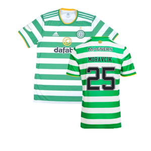 Celtic 2020-21 Home Shirt (L) (Mint) (MORAVCIK 25)_0