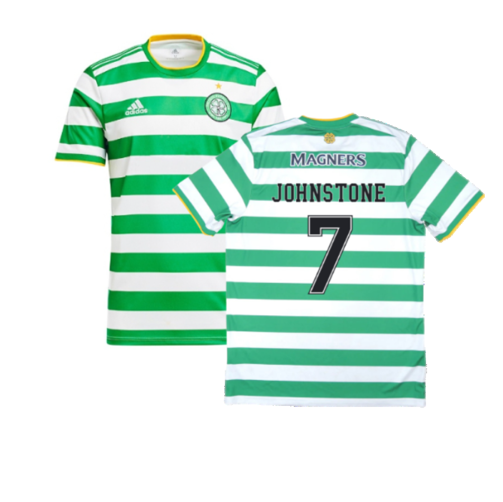 Celtic 2020 21 Home Shirt Sponsorless L JOHNSTONE 7
