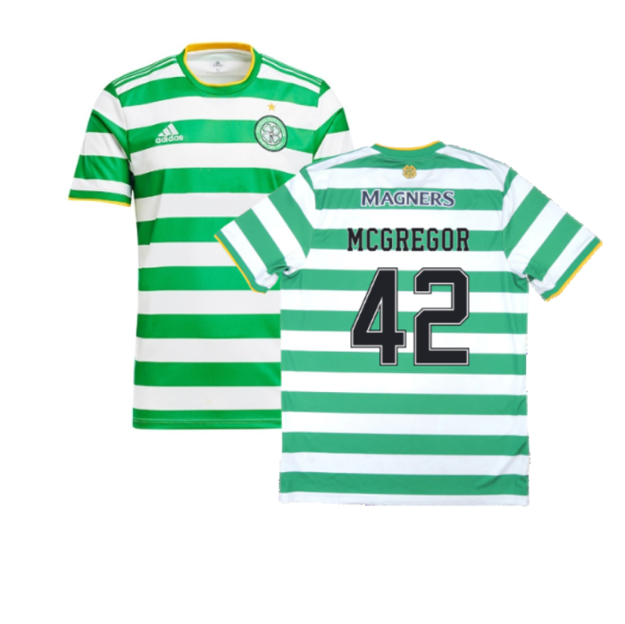 Celtic 2020-21 Home Shirt (Sponsorless) (L) (MCGREGOR 42) (Excellent)