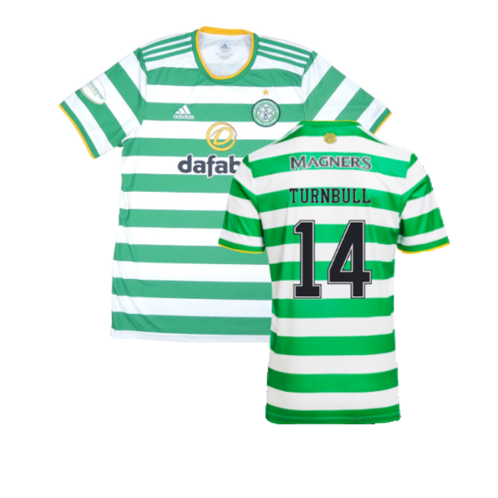 Celtic 2020-21 Home Shirt (L) (Mint) (TURNBULL 14)