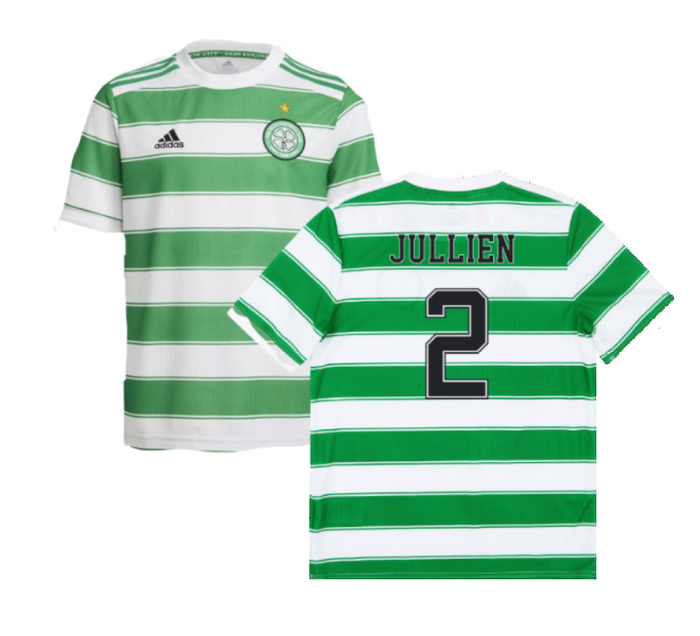 Celtic 2021-22 Home Shirt (Sponsorless) (L) (JULLIEN 2) (Good)_0