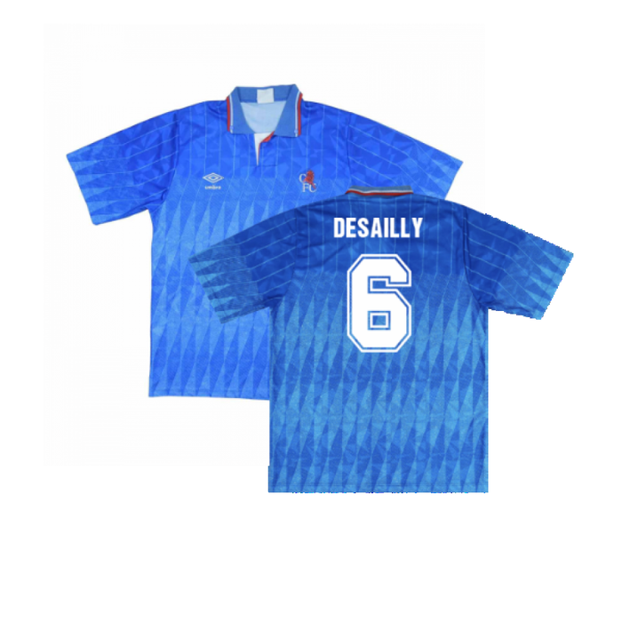 Chelsea 1989-91 Home Shirt (M) (Excellent) (DESAILLY 6)