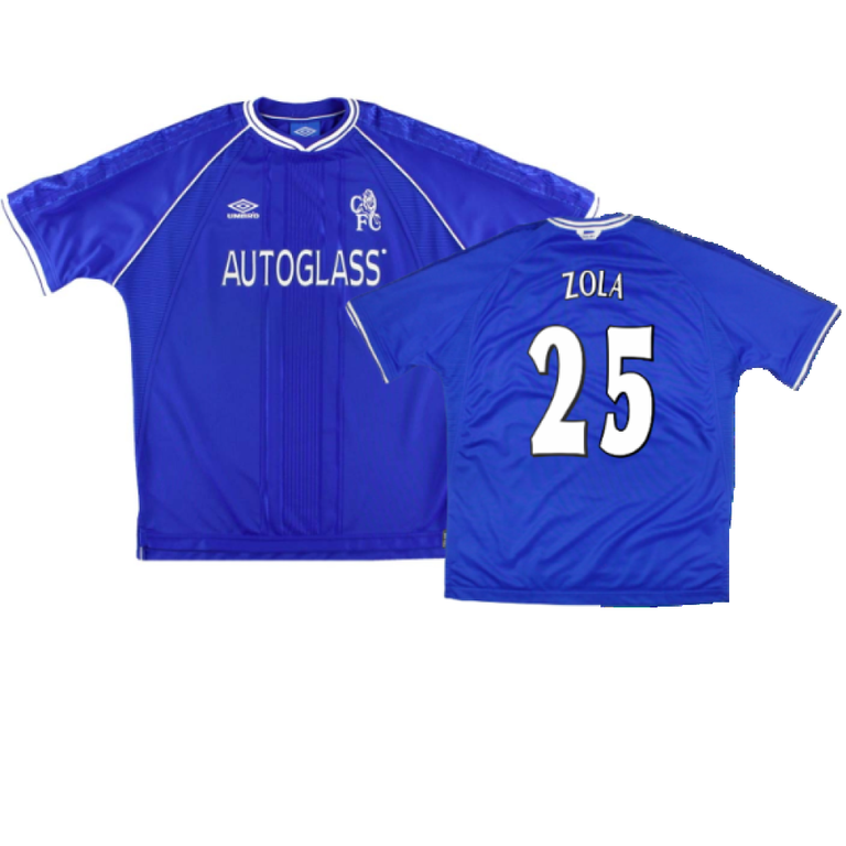 Chelsea 1999-01 Home (XL) (Excellent) (Zola 25) – Classic Football Kit
