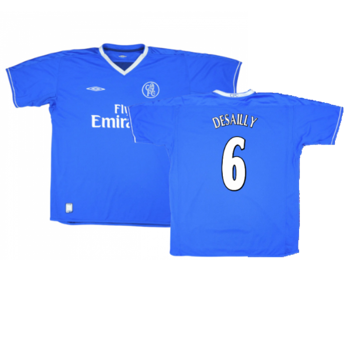 Chelsea 2003-05 Home Shirt (S) (Very Good) (Desailly 6)