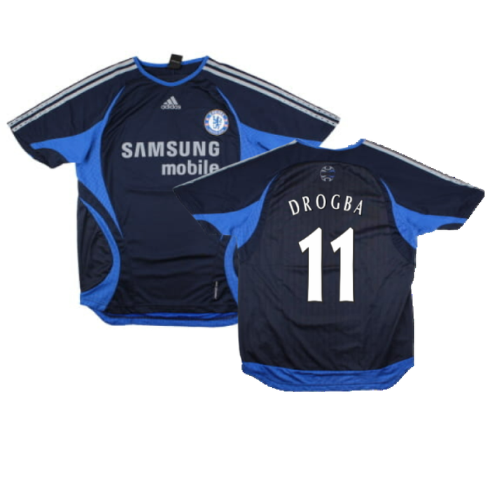 Chelsea 2006-07 Adidas Training Shirt (L) (DROGBA 11) (Excellent)