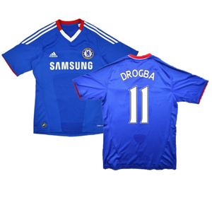 Chelsea 2010-2011 Home Shirt (XS) (Drogba 11) (Excellent)_0