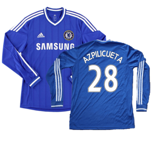 Chelsea 2013-14 Long Sleeve Home Shirt (S) (Excellent) (Azpilicueta 28)_0