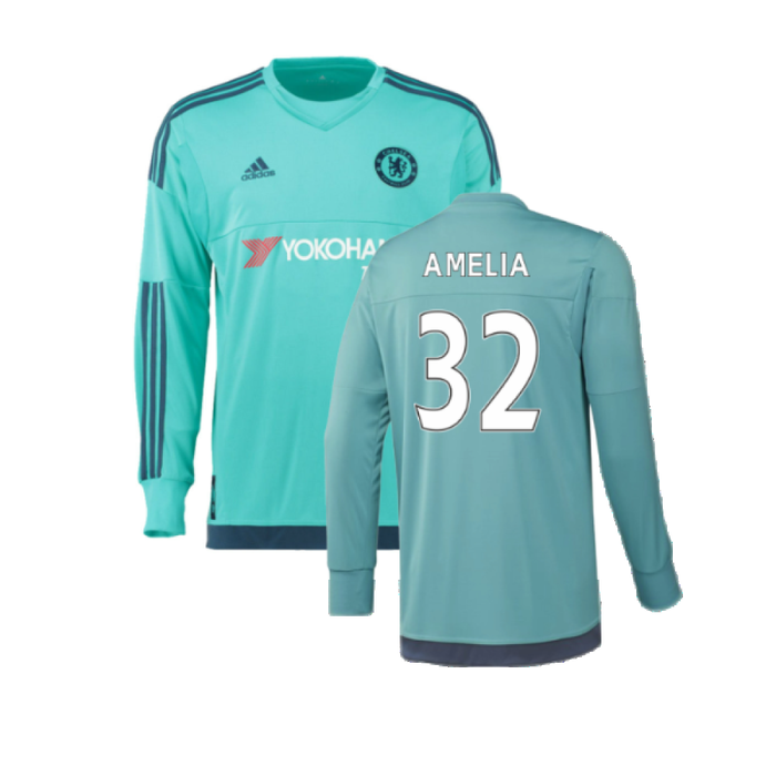 Chelsea 2015-16 Long Sleeve Goalkeeper Home Shirt (M) (Very Good) (Amelia 32)