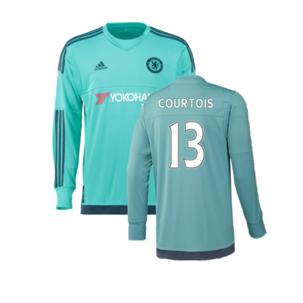 Chelsea 2015-16 Long Sleeve Goalkeeper Home Shirt (M) (Very Good) (Courtois 13)_0