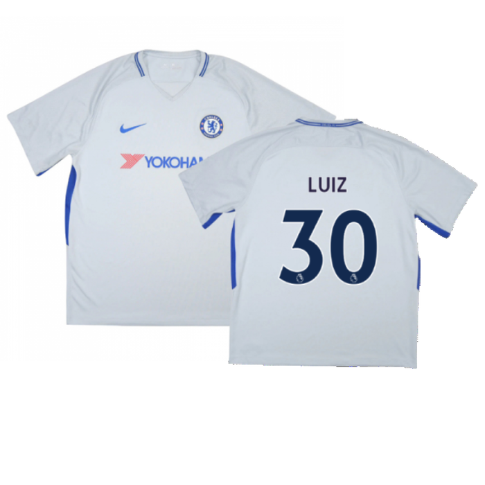 Chelsea 2017-18 Away Shirt (Very Good) (Luiz 30)