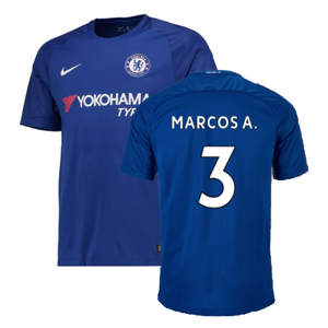 Chelsea 2017-18 Home Shirt (M) (BNWT) (Marcos A. 3)_0