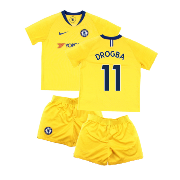 Chelsea 2018-19 Away Mini Kit (4-5y) (Drogba 11) (Very Good)