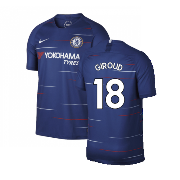 Chelsea 2018-19 Home Shirt (S) (Mint) (Giroud 18)