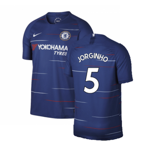 Chelsea 2018-19 Home Shirt (S) (Mint) (Jorginho 5)_0