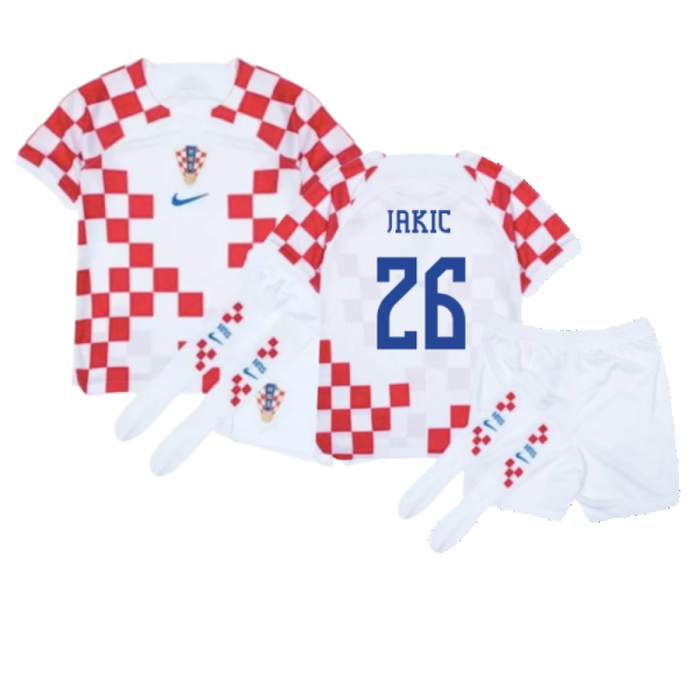 Croatia 2022-2023 Home Mini Kit (6-7y) (BNWT) (Jakic 26)