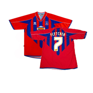 Crystal Palace 2007-08 Home Shirt (S) (Good) (Fletcher 7)_0