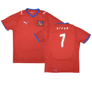 Czech Republic 2008-10 Home Shirt (XL) (Good) (Sivok 7)_0