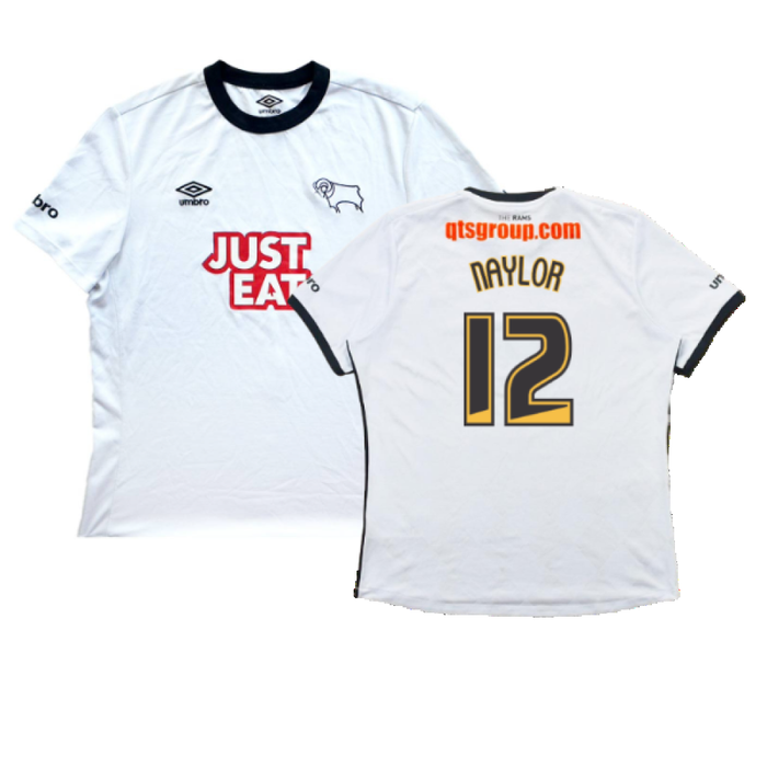 Derby County 2014-15 Home Shirt (L) (Good) (Naylor 12)