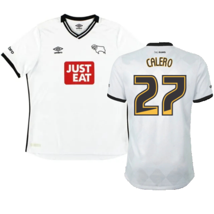 Derby County 2015-16 Home Shirt (M) (Very Good) (Calero 27)