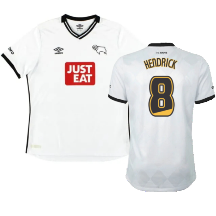 Derby County 2015-16 Home Shirt (M) (Very Good) (Hendrick 8)